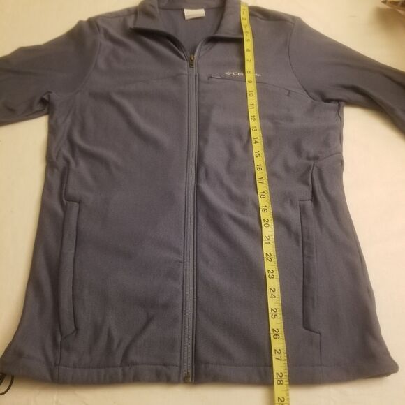 Columbia Zinc Blue Full Zip Lightweight Ascender Jacket Pockets Men's Size Small - Picture 8 of 10